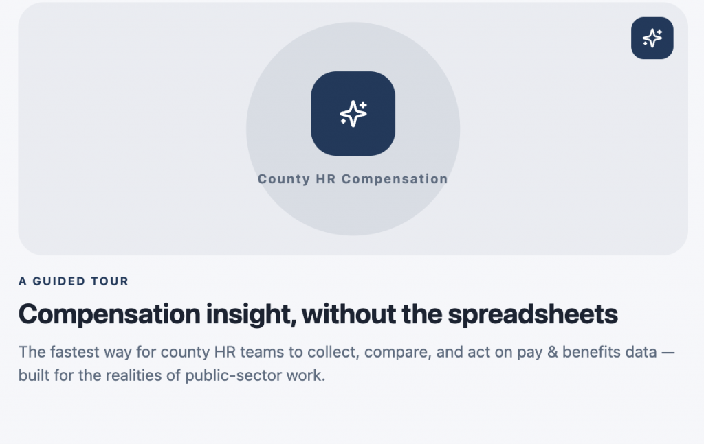 County Compensation Survey platform screenshot