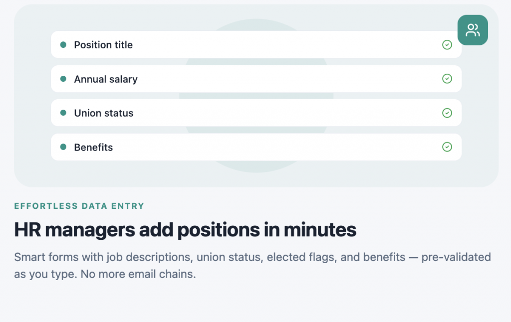 County Compensation Survey platform screenshot