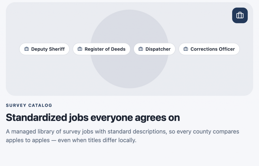 County Compensation Survey platform screenshot
